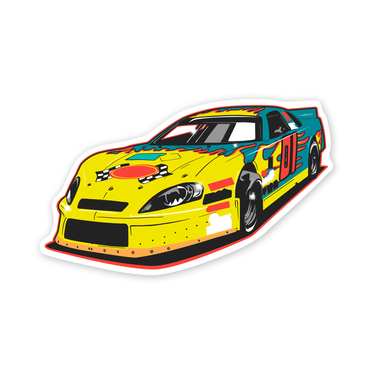 Throwback Late Model Sticker