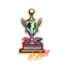 Holographic Snowball Derby Trophy Sticker